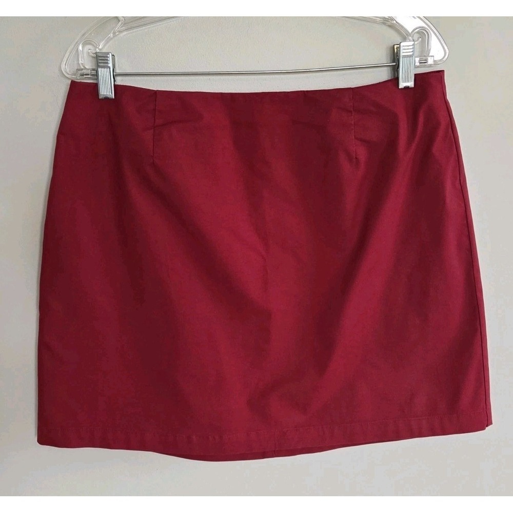 GAP Red Mini Skirt A-Line Stretch Womens 14